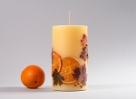 Narancsos kisoszlop gyertya, Vanília-narancs illatúak