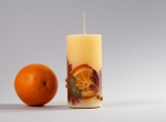 Narancsos közepes-vékony gyertya, 6 x 11 cm (közepes-vékony)